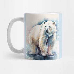 Polar Bear V1 - Watercolor Paint Mug